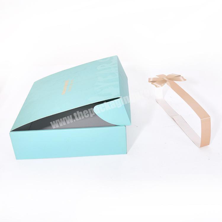 Top Sale Airplane Customized Logo Printed Foldable Shipping Gift Boxes with Ribbon for Clothes Shoes Cosmetics