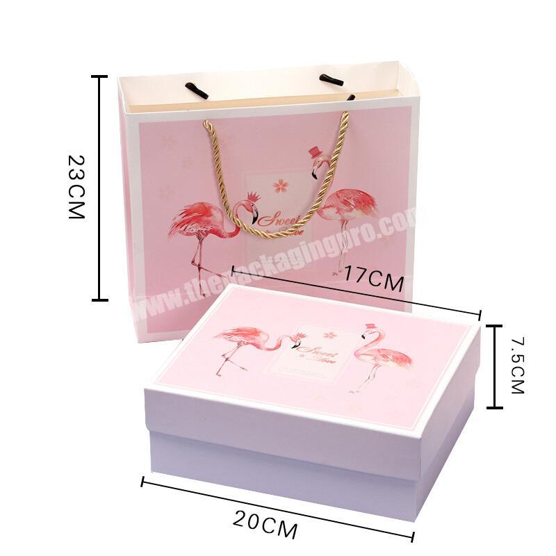 Top Sale Custom Logo Pink Underwear Swimsuit Bikini Perfume Eyelash Packing Box with Lid and Base