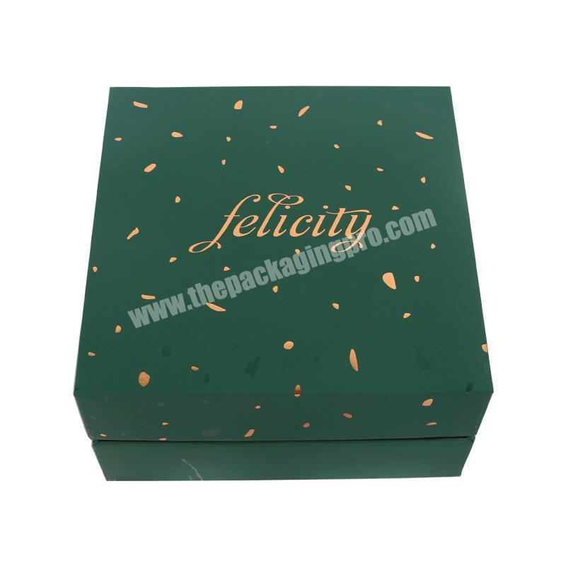 Top Sale High Quality Square Rigid Custom Logo Christmas Gift Lip Gloss Candle Packaging Box