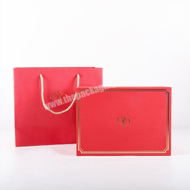 Top Sale Special Design Red Wedding or Propsal Gift Packaging Box with 3D card