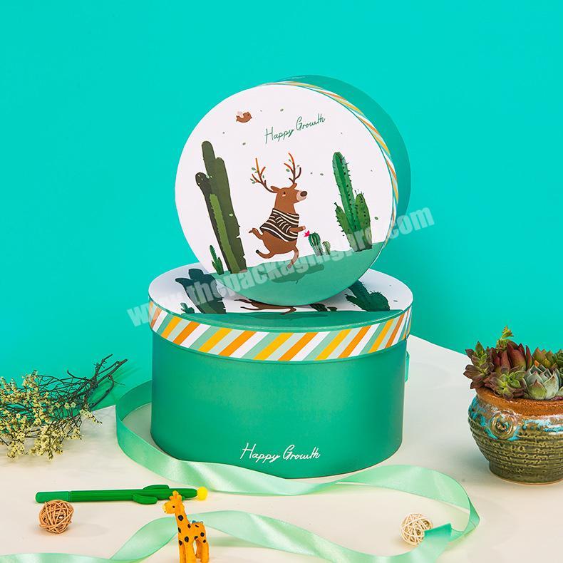 Top Sale Wholesale Custom Logo Printed Hard Creative Round Luxury Christmas Candy Gift Packing Box