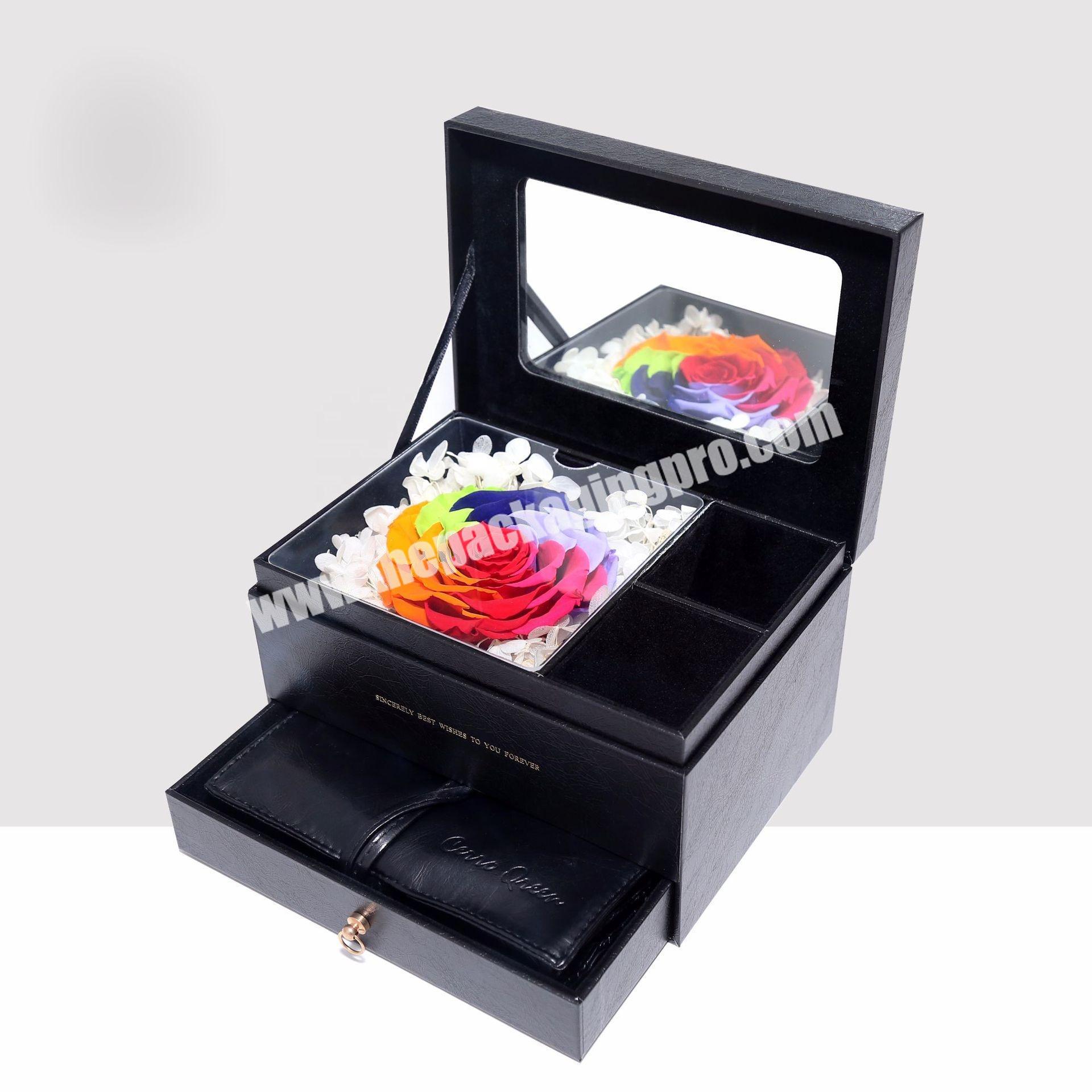 top sales mirror small box clear set gift wedding favour boxes packaging