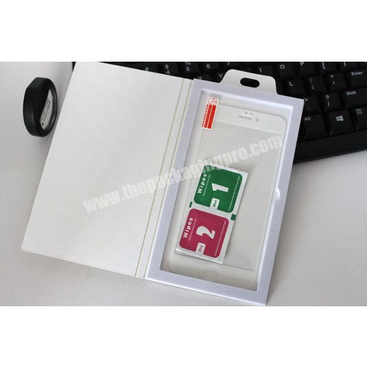 Top Selling Tempered Glass Packaging Box For Mobile Phone With EVA Insert