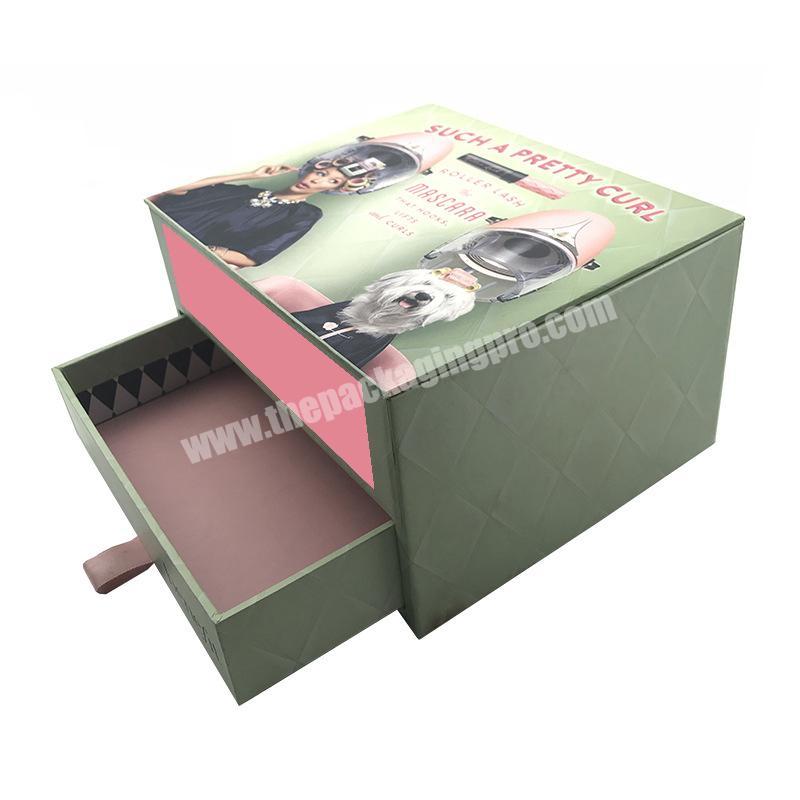 Trade Assurance Custom Design Paper Cardboard Packaging Boxes Double Layer Slide Boxes With Mirror