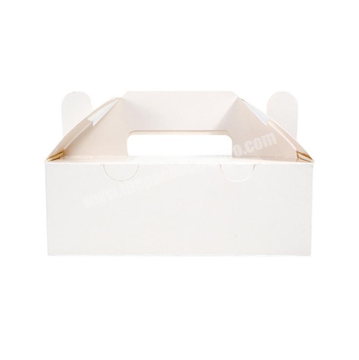 Trade Assurance Manufacturer Make Cheap Price Cake Cupcake Food Portable Custom Folding White Box With Logo