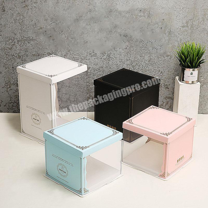 Translucency cake box Christmas with birthday cake boxes and cake box in bulk