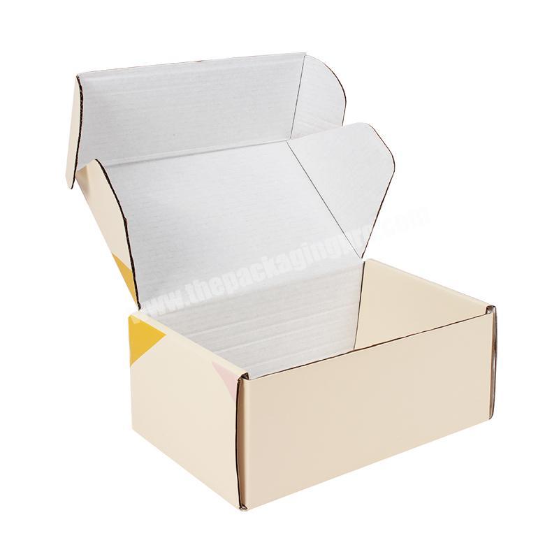 Tuck Top Foldable Corrugated Paper Mailing Box Custom Printed Rigid Cardboard Carton Packaging Mailer Box