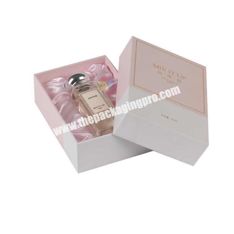two pieces cardboard gift perfume box luxury packaging