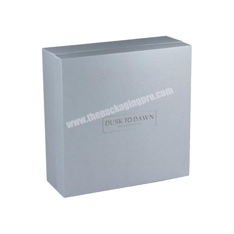 Two Pieces Simple Custom Cardboard Printing Design Paper Gift Packaging Box With Lid