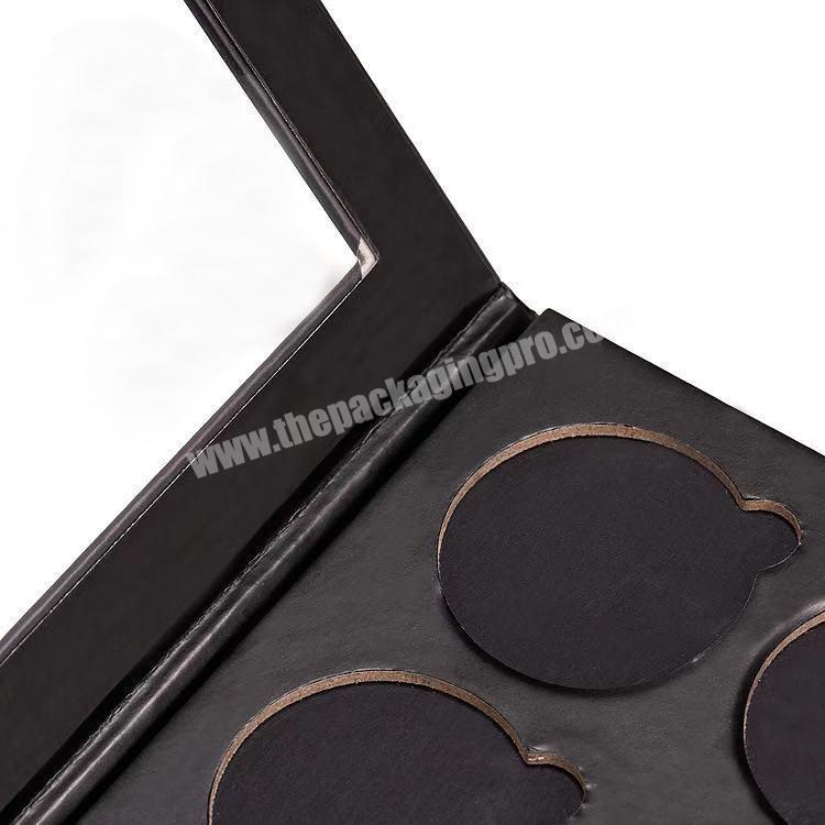 EMPTY Paperboard Compacts BLACK Magnetic Refillable Palette 27mm