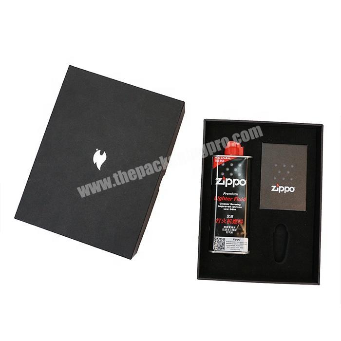Unfolded match size paper packaging gift box for zippo lighter