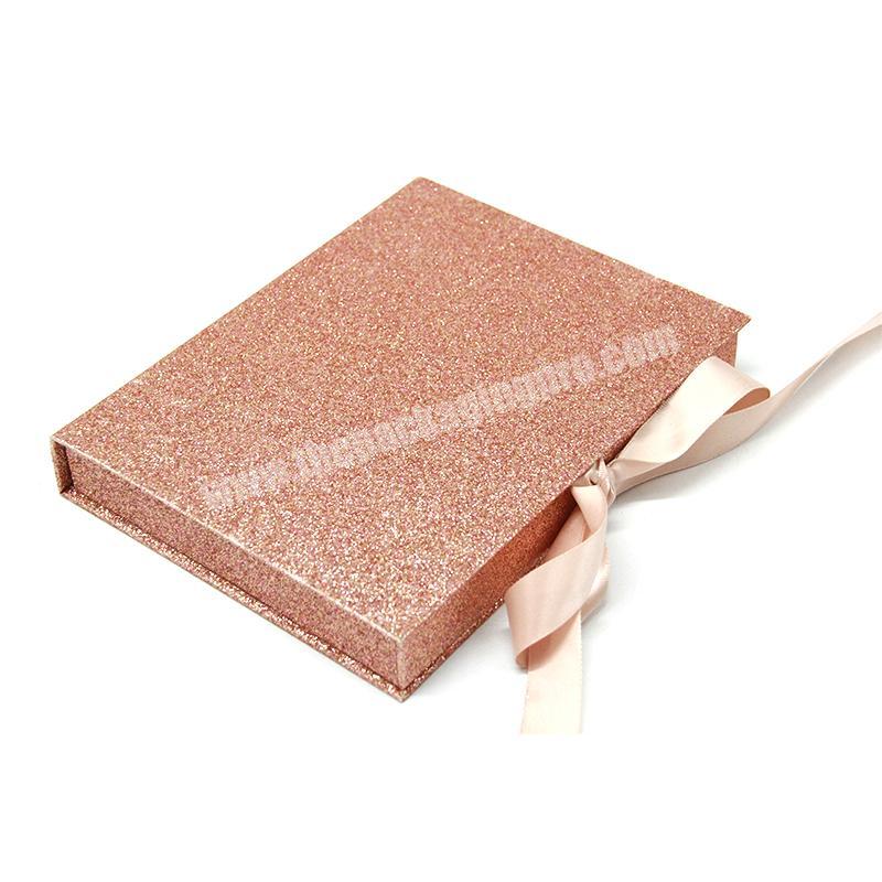 Unique Customised Book Cheap Empty Fancy Pink Rose Gold Mink False Extension Luxury Paper Gift Packaging Magnetic Eyelash Box