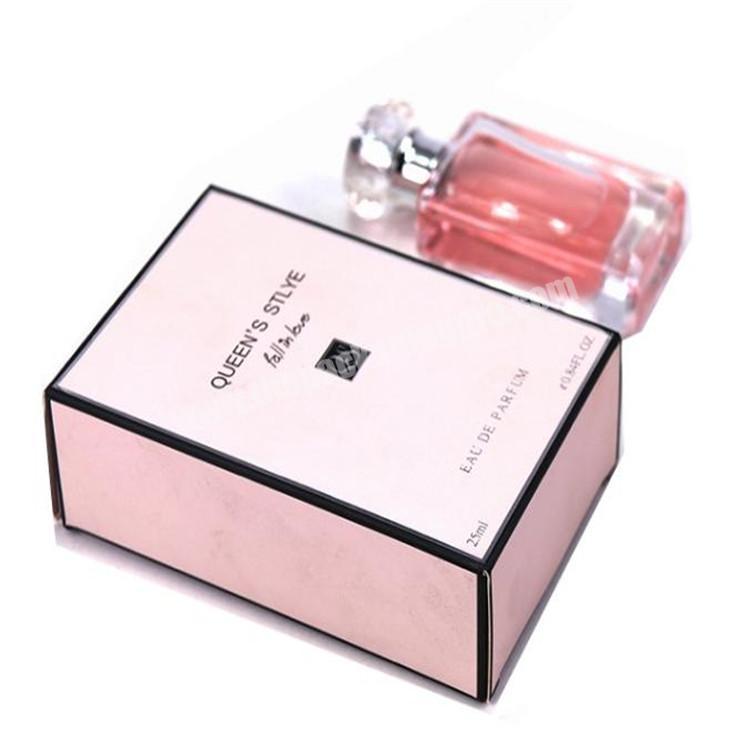 Unique Design Black Magnetic Closure 100ml Gift Bottle Luxury Fragrance Glass Perfume Box