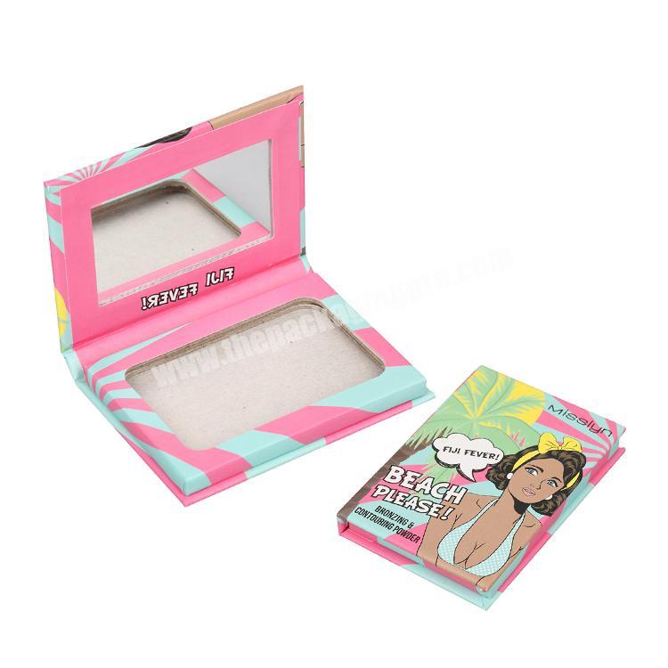 Unique gift boxes wholesale book shape eyeshadow palette box