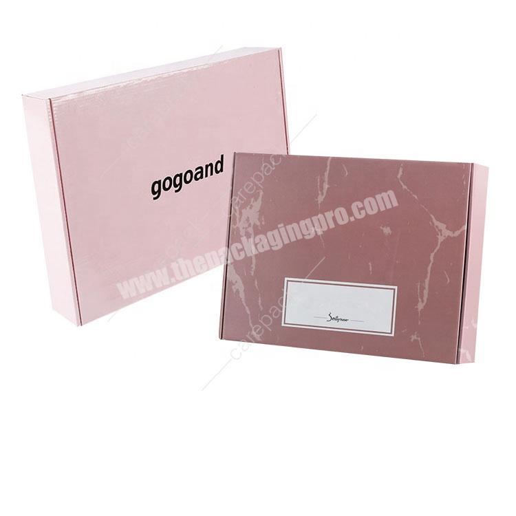 Unique Hair Packaging Foldable Rigid Board Box For Garment Scarf Pink Birthday Gift Boxes