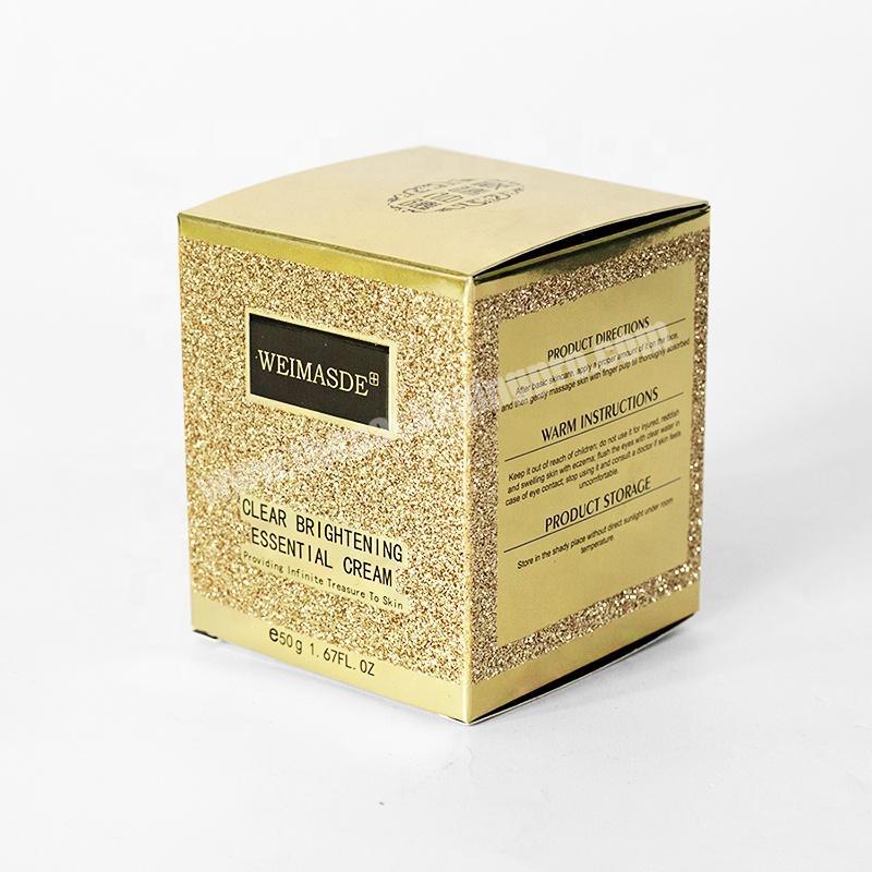 Unique luxury clear brightening essential cream skin care set packaging box