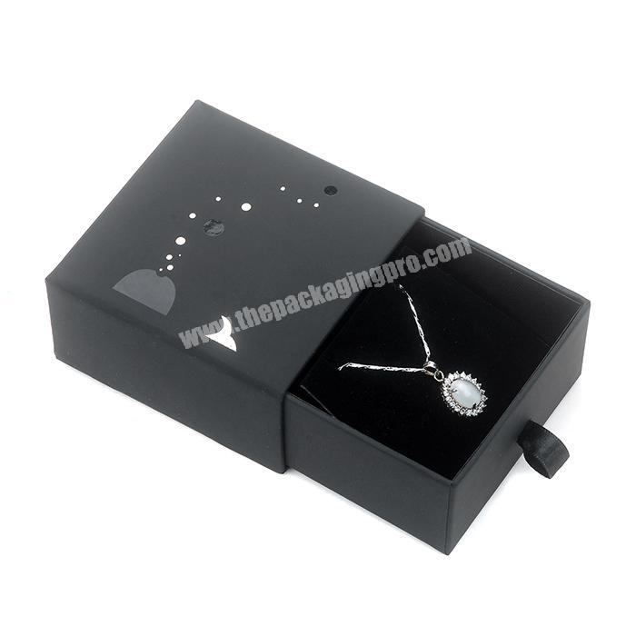 Unique new design custom sliding small luxury jewelry box for necklace