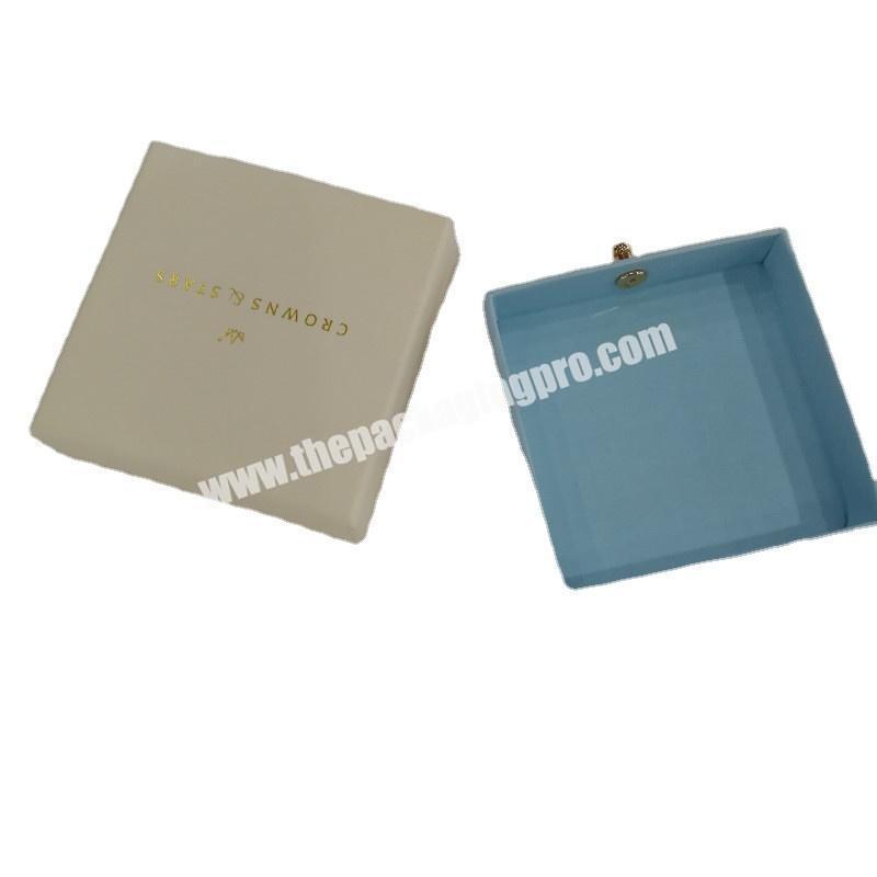 Unique paper jewelry packaging paper boxes customized jewelry drawer paper box with pouch