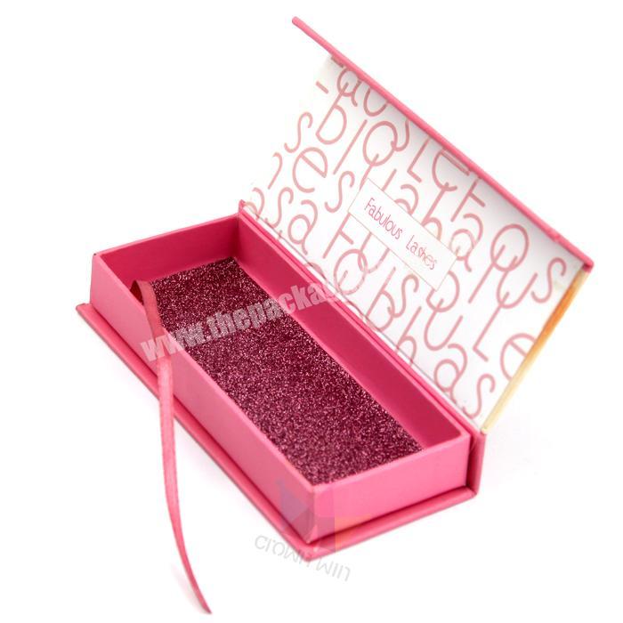 Unique private label magnetic eyelash package box with sleeve