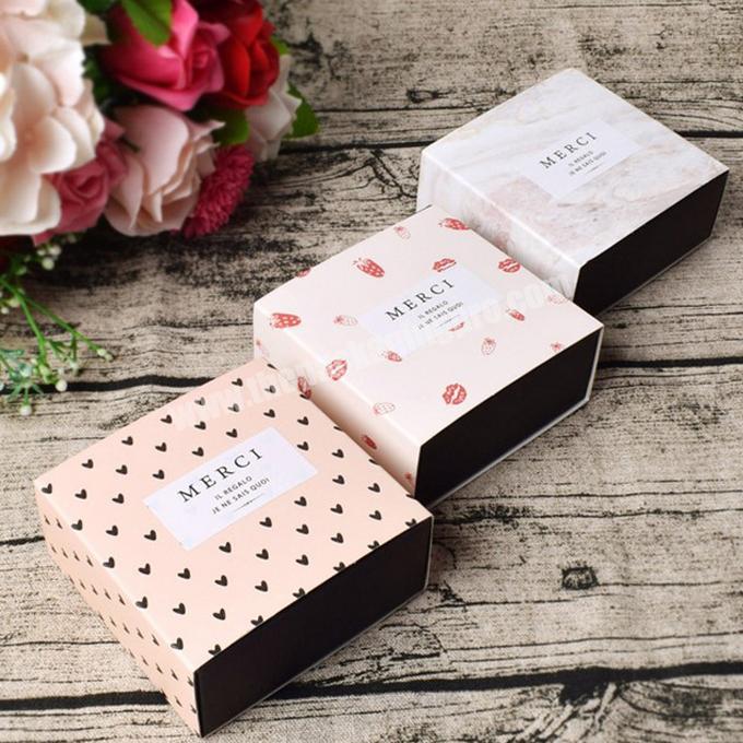 Upscale Square Pull-Out Sliding Chocolate Drawer Gift Box Paper Boxes For Wedding Party Banquet Candy Packaging