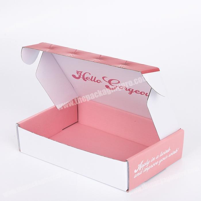 UV Coated Folding Luxury Paper Cardboard Packaging Cosmetic Corrugated Shipping Boxes Wholesale