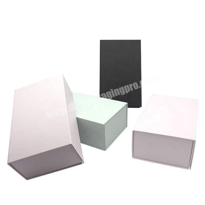 Valentine'S Day High Quality Folding Blue Rose Flower Packaging Gift Box With Magnet Closure