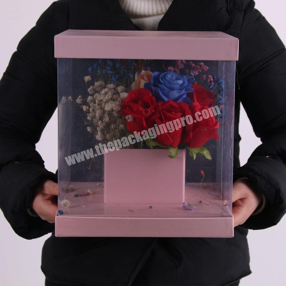 Valentines Day Multi Function Bouquet Gift Round Flower Box