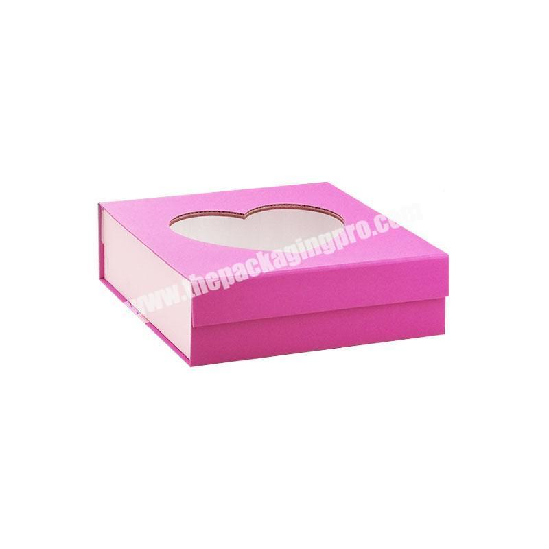 Valentine's day paper gift cardboard box packaging custom design heart shape chocolate box