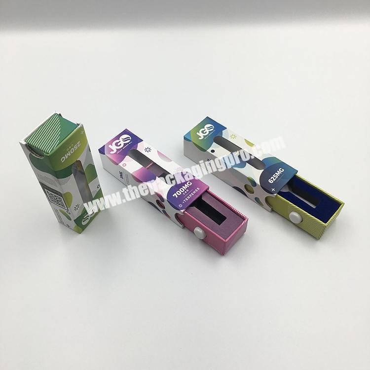 Vape Pens Cartridge Set Boxes Gift Packaging Display Cbd Paper Box