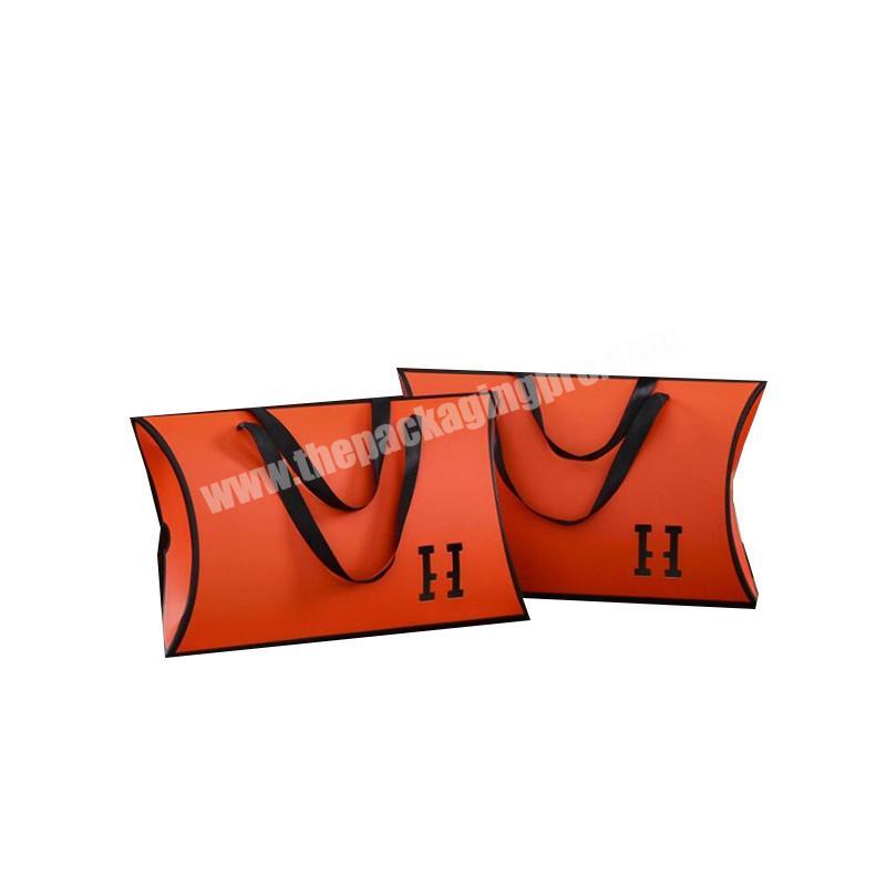 Vendor Wholesale Custom Logo Private Label Pillow Packaging Wig Box With Handle