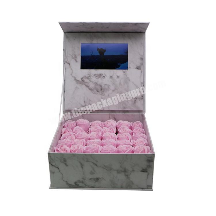 video gift box luxury led gift boxes lighting supplier for flowers box set