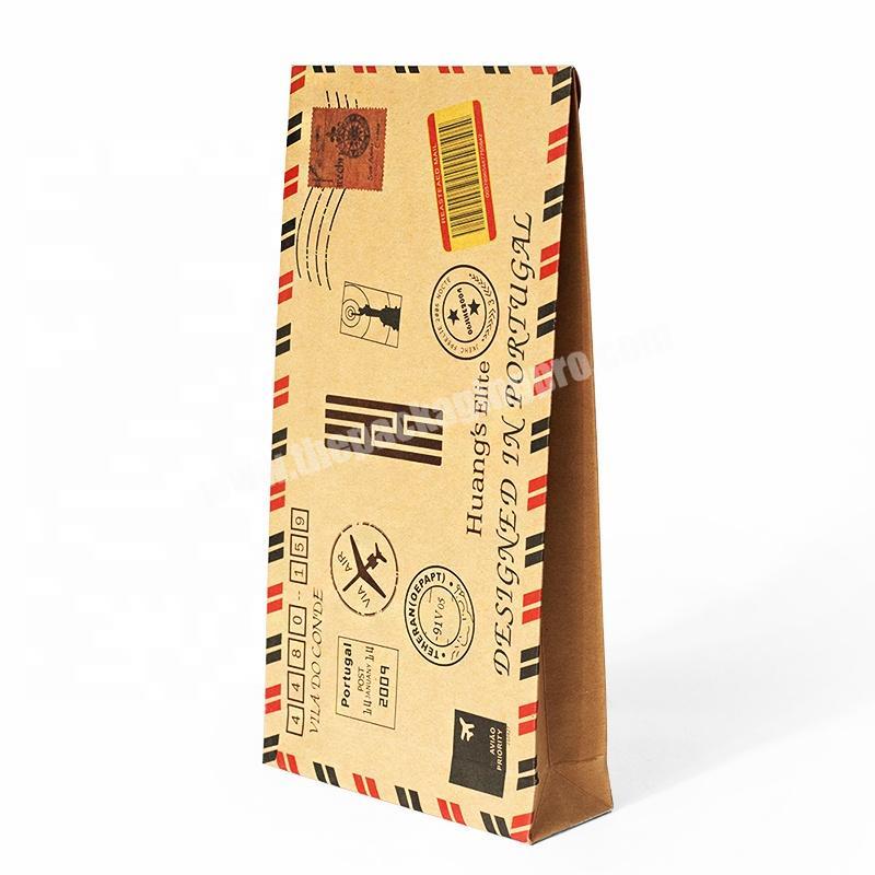 Vintage flat kraft paper envelope style souvenir packaging box wholesale