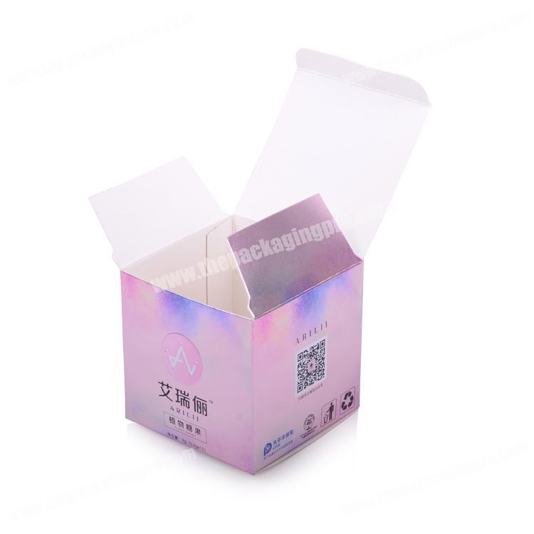 Vivid color premium paper cardboard cosmetic gift box packaging