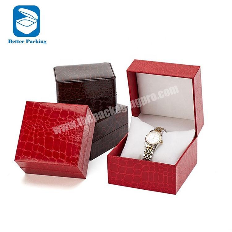 Watch Box PU Leather Watch Case Holder Organizer With Lock for Jewelry Boxes Display Best Gift