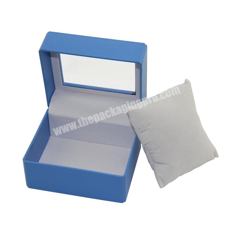 Watch boxes cases custom made velvet plastic packaging jewelry watch display box with window