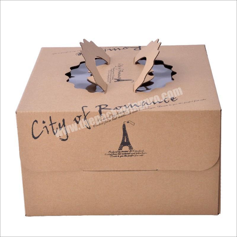 waterproof custom cardboard high quality cake box packaging box