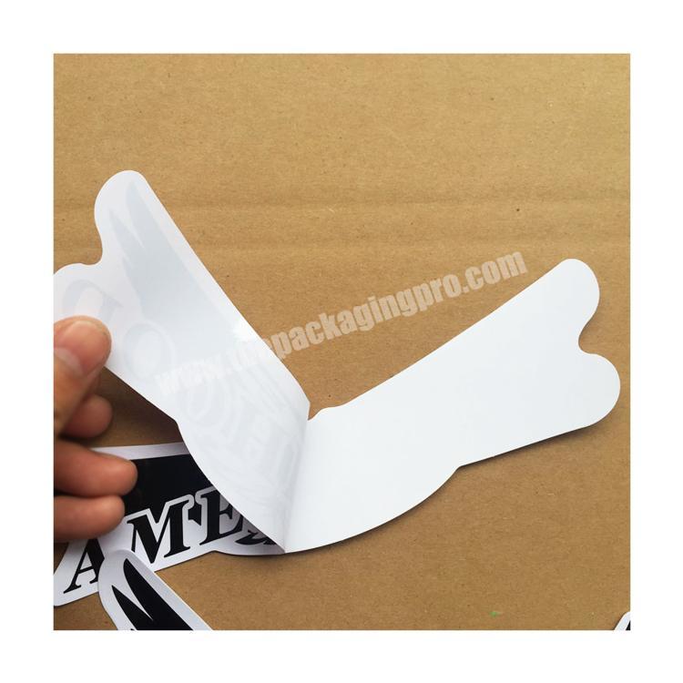 waterproof oil-proof white PVC sticker label printing
