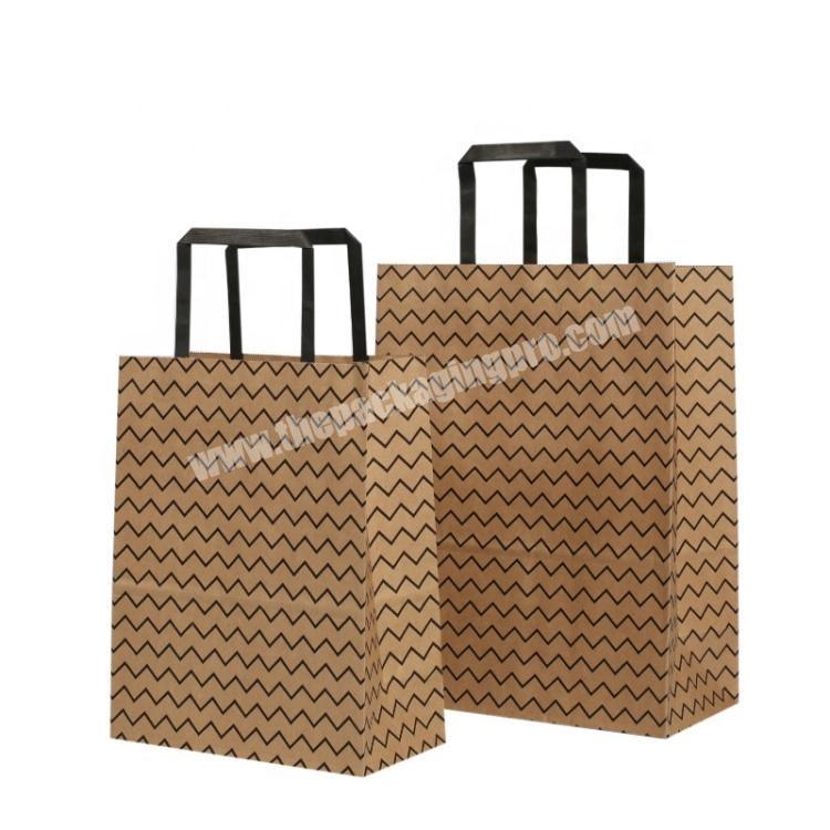 Waves Bag Twill Weave Bags Magic Square Paper Packaging Logo Printed