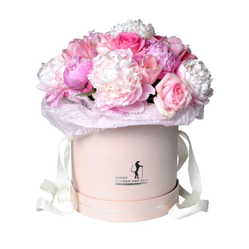 Wedding Flower cylinder packaging tube shape gift round paper box