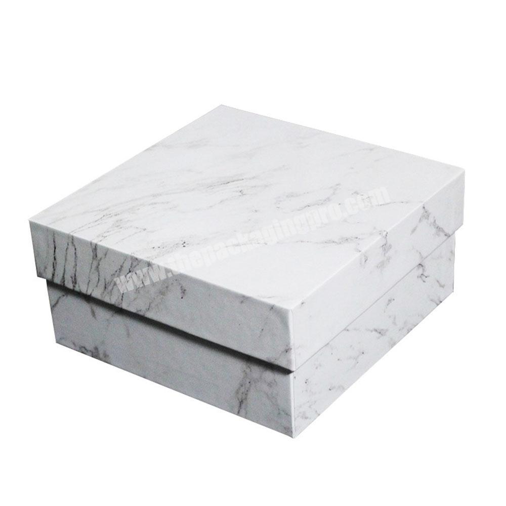 Wedding marble jewelry box gift packaging with lid