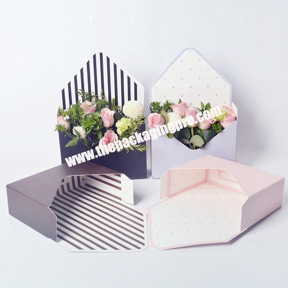 Wedding party supplier beauty flower box custom packaging letter shape gift box for flower
