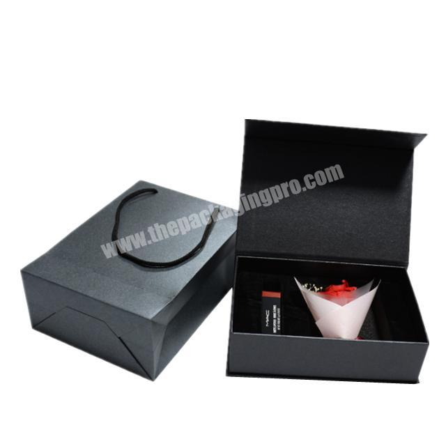 wedding small packaging closure bagasse black magnetic branded gift boxes