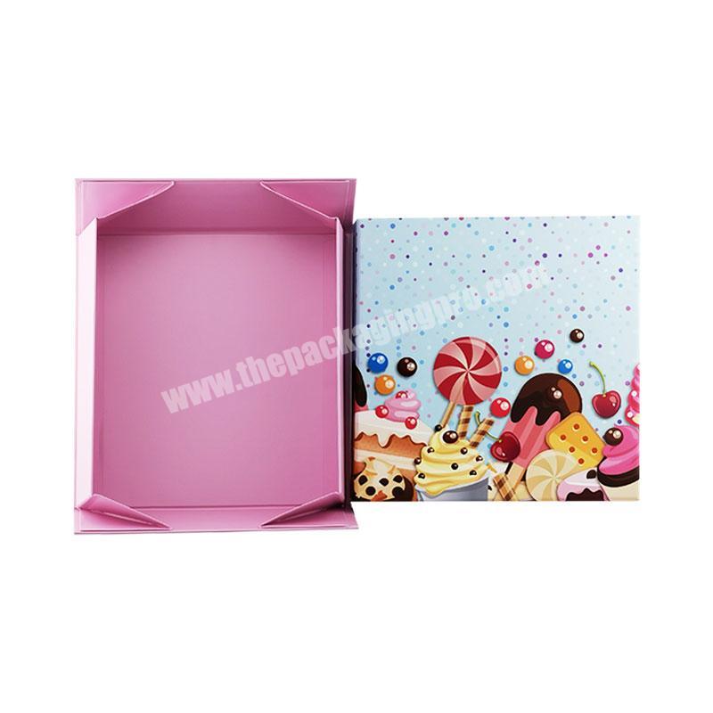 Wedding souvenir candy box favor paper packaging box with rubber band