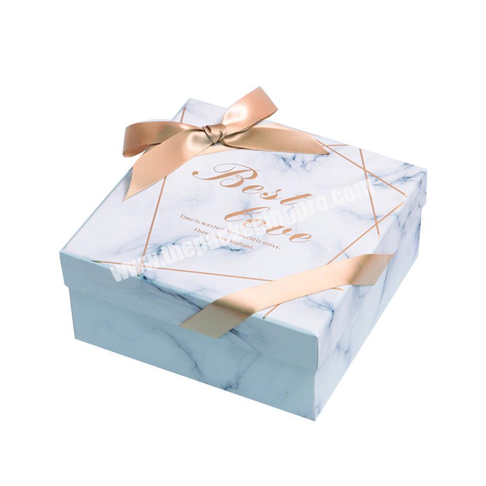 Wedding sweet packing ribbon packaging gift box