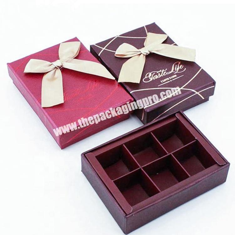 Well Designed Elegant Luxury Magnetic Rigid Chocolate Gift Packaging Box With Paper Divider