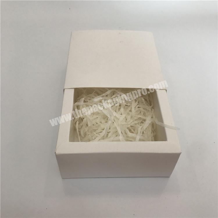 white 350g art paper slide drawer paper box