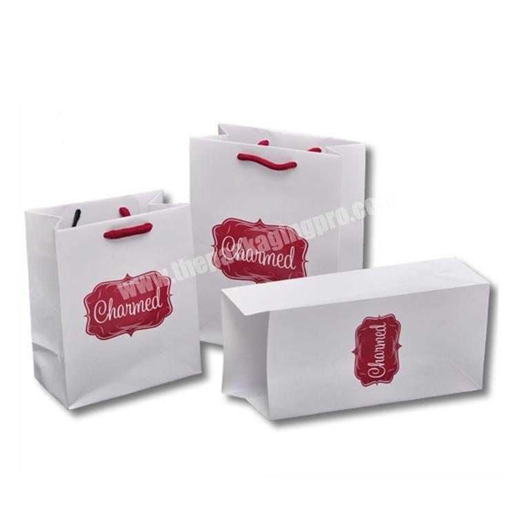White card paper bags with packaging box christmas gift box