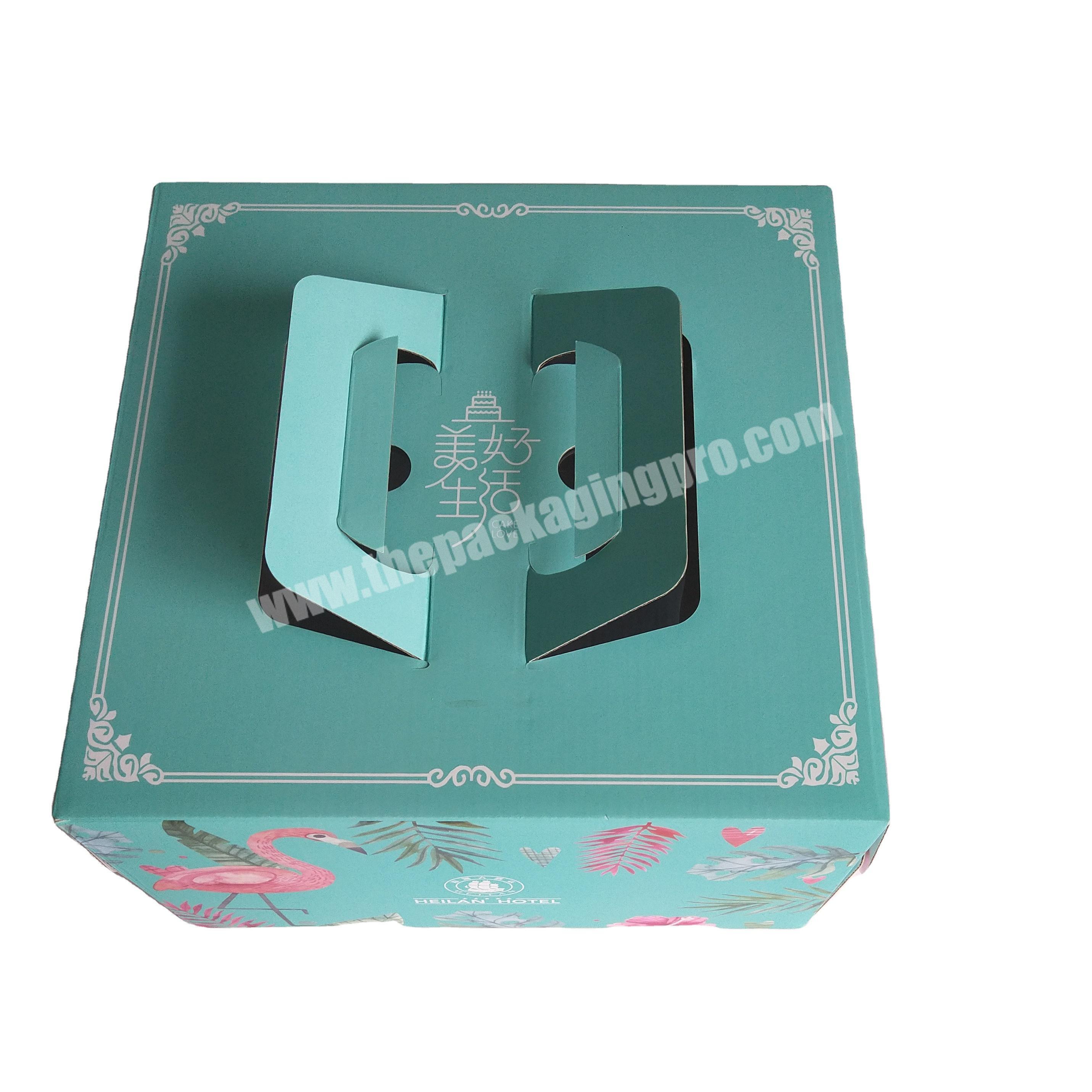 White cardboard 12 inch square cake box