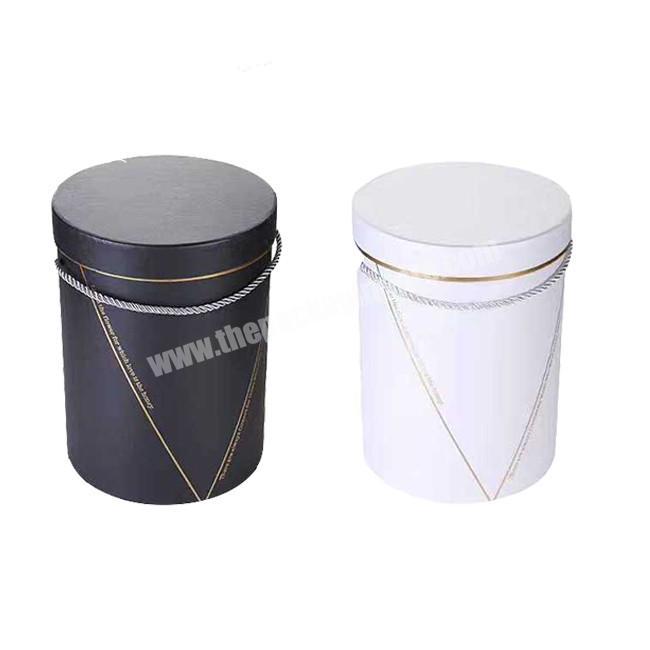 White Cardboard Mini Round Gift Box For Jewelry Packaging