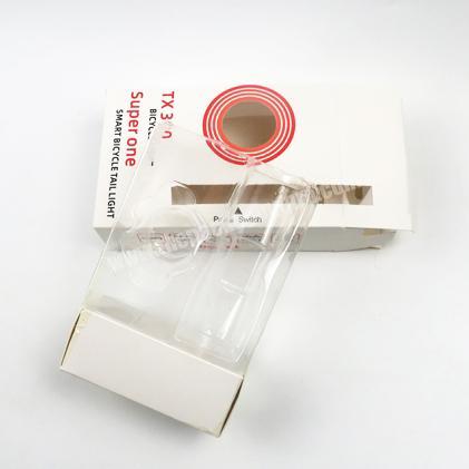 White Color Printing Cardboard Box With Handle And PVC Inner